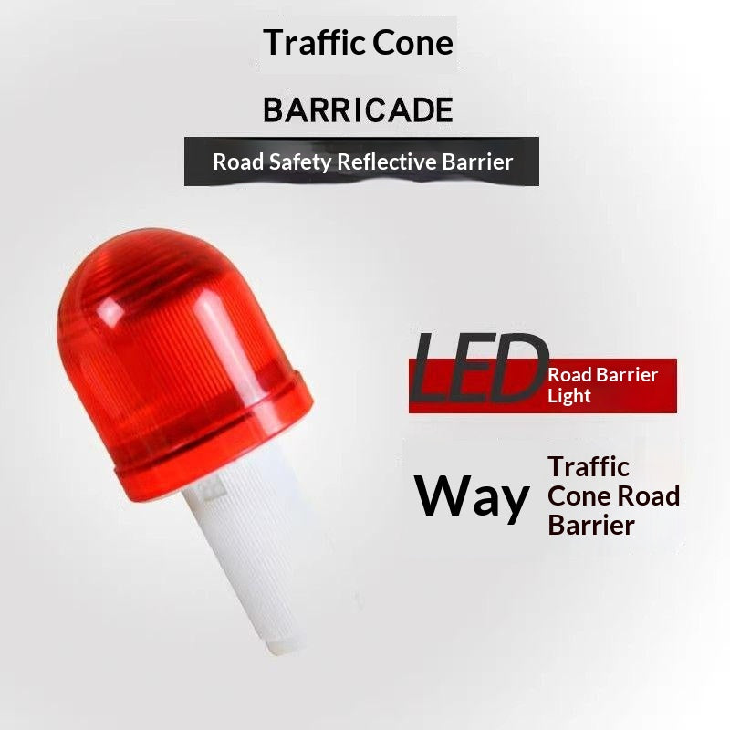 Retractable Traffic Cone Set with Lights & Chain for Road Safety