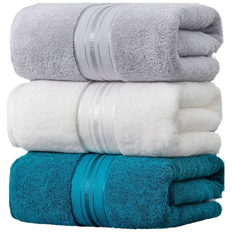 Pure Cotton Bath Towel - Soft, Absorbent, Hotel-Quality, 150x70cm