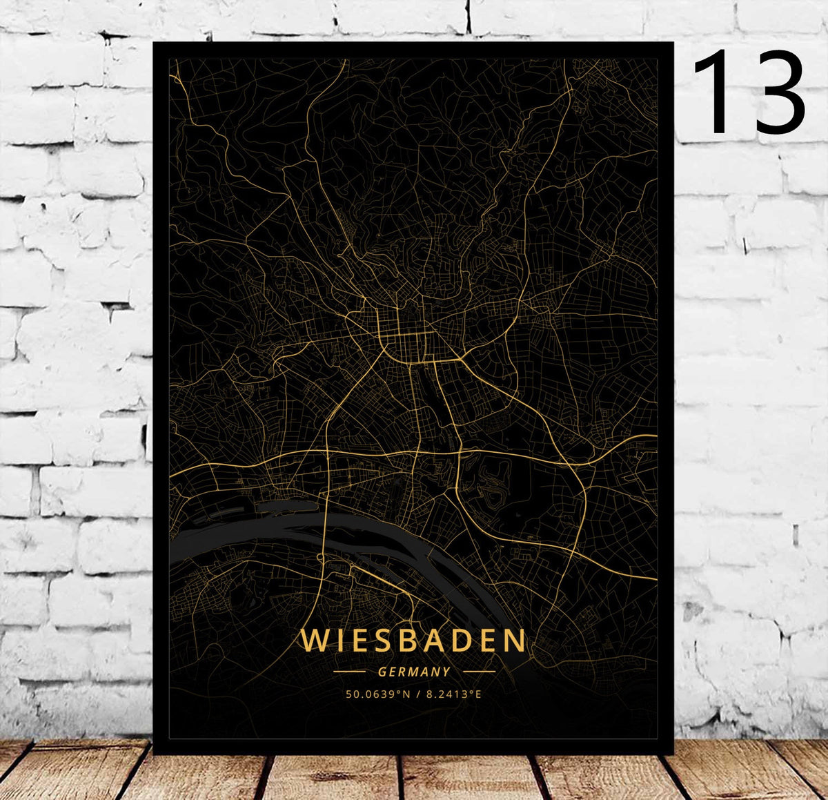 Decorative Canvas Art Poster for Home & Garden Wall Decor - Rostock's City