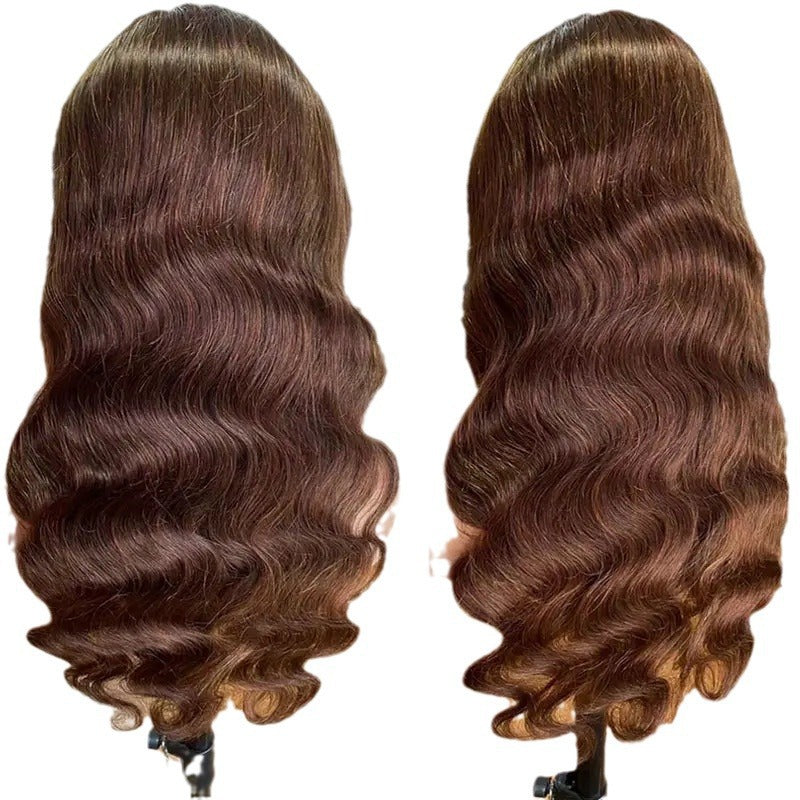 Large Wave Synthetic Wig for Women - Long Curls & Straight Styles, Multiple Colors