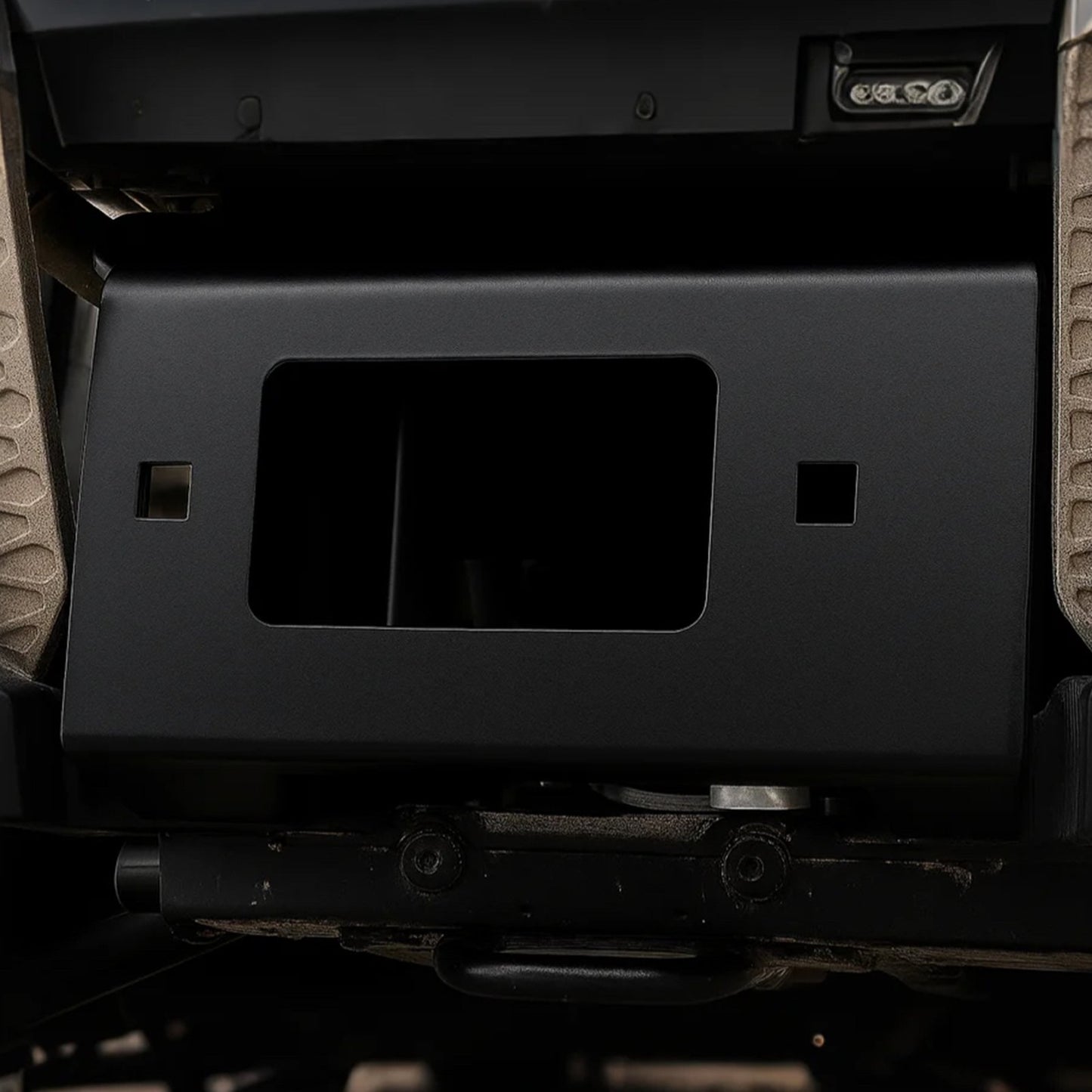 Trailer Hitch Winch Mount for Polaris Sportsman Models 2009 and Newer - Black