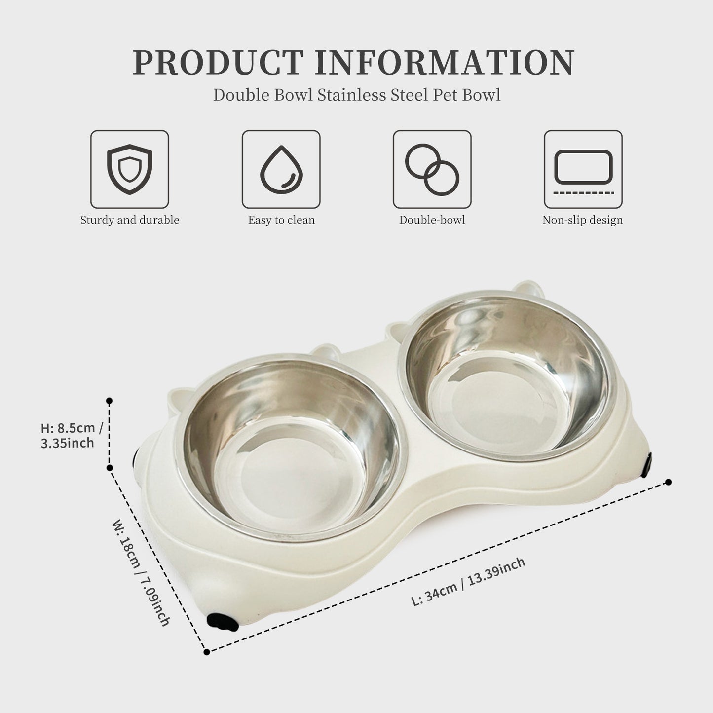 Self Pickup Macaron Stainless Steel Pet Bowl - Multiple Colors