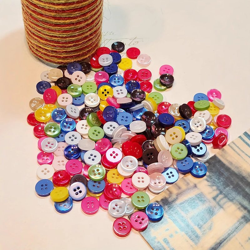 Children's Shirt Button Set - Pearlescent Resin Concave 150 Pieces