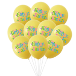 12-Inch Bunny Easter Latex Balloons - Pack of Multiple Colors