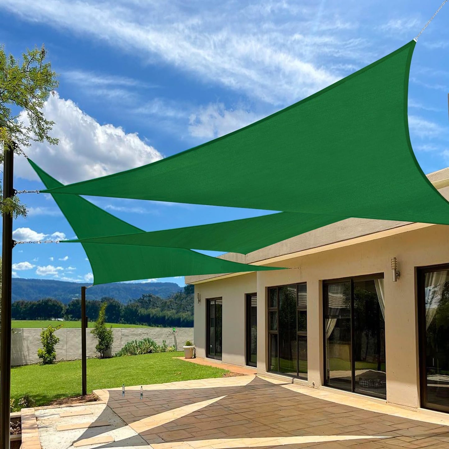 12x12ft Garden Sunshade Sail UV Block Waterproof Shade Cloth with Multiple Colors