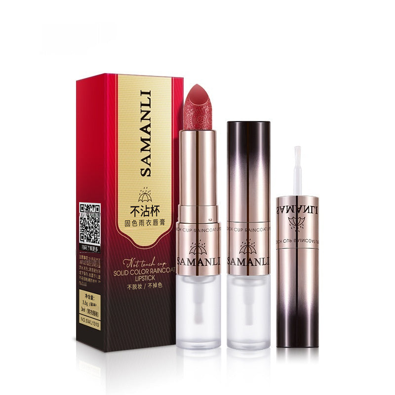 Solid Color Lipstick - No Stain On Cup Matte – 1 Lipstick