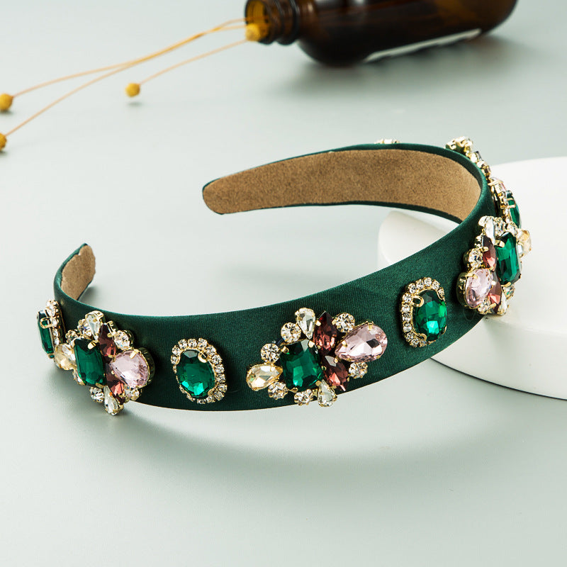 Sparkling Crystal Flower Baroque Headband for Women - Fashion Hair Accessory