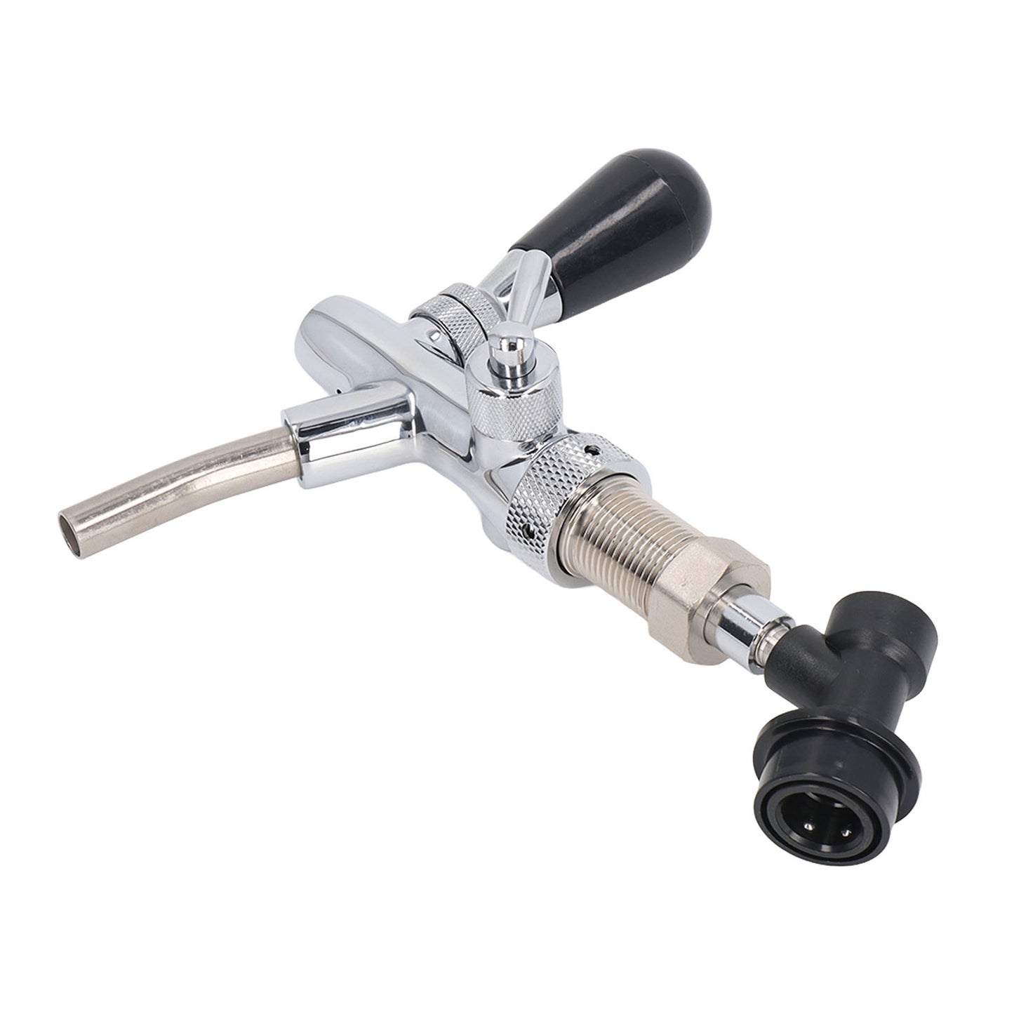 G5/8 Beer Tap 304 Stainless Steel Adjustable Faucet Liquid Dispenser