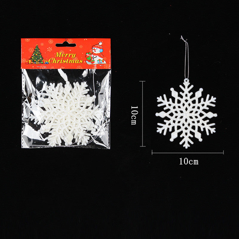 Snowflake String Windows Decorations for Christmas Party - PVC Pendant Set
