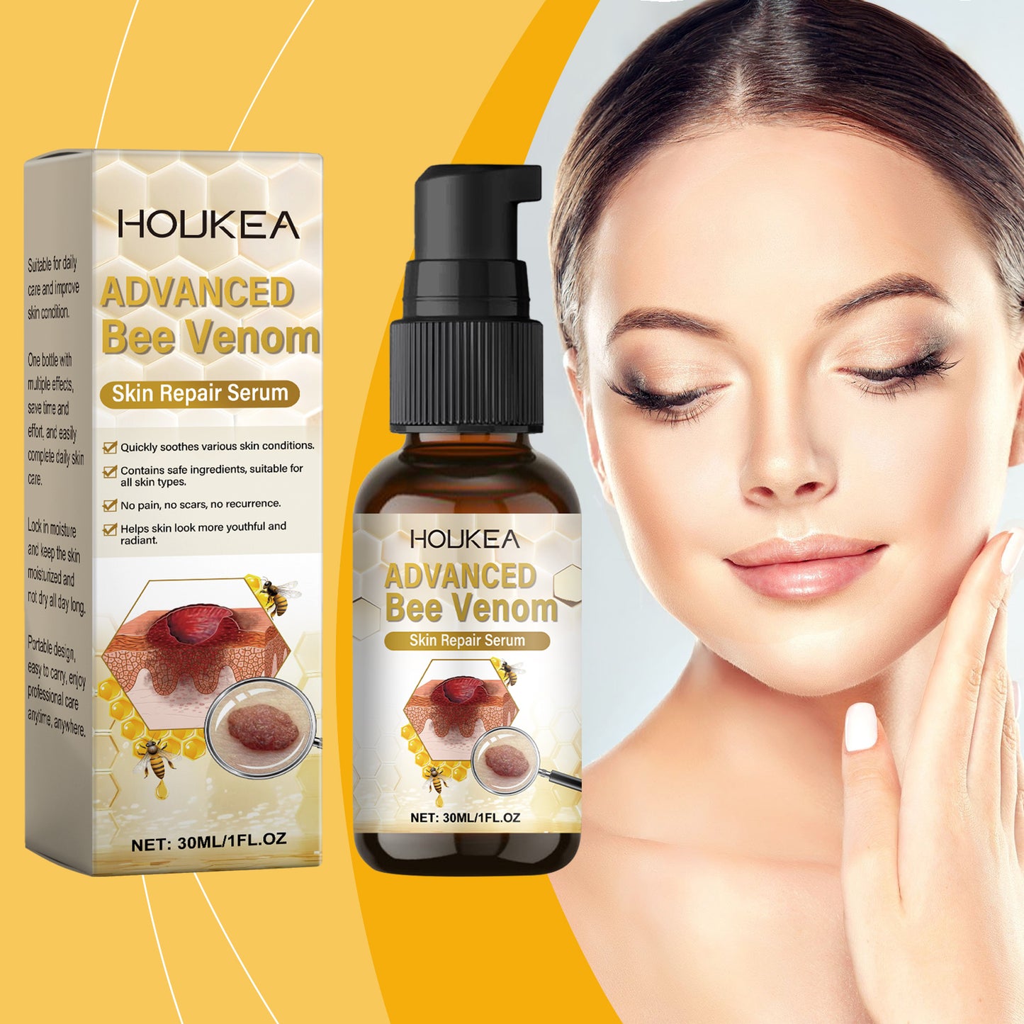 Bee Venom Skin Serum - Moisturizing & Restorative Facial Treatment 30ml