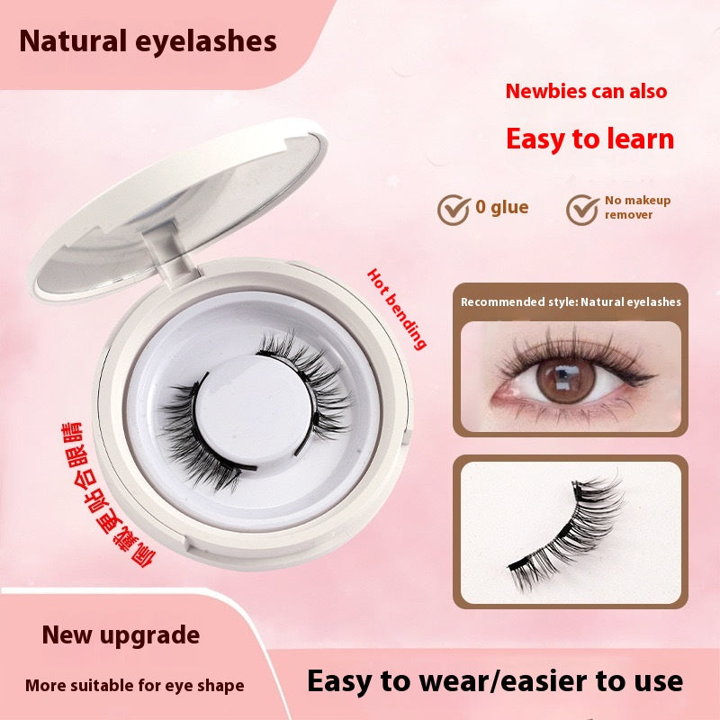 Magnetic False Eyelashes - Natural Mink Lash Set with Applicator Tool