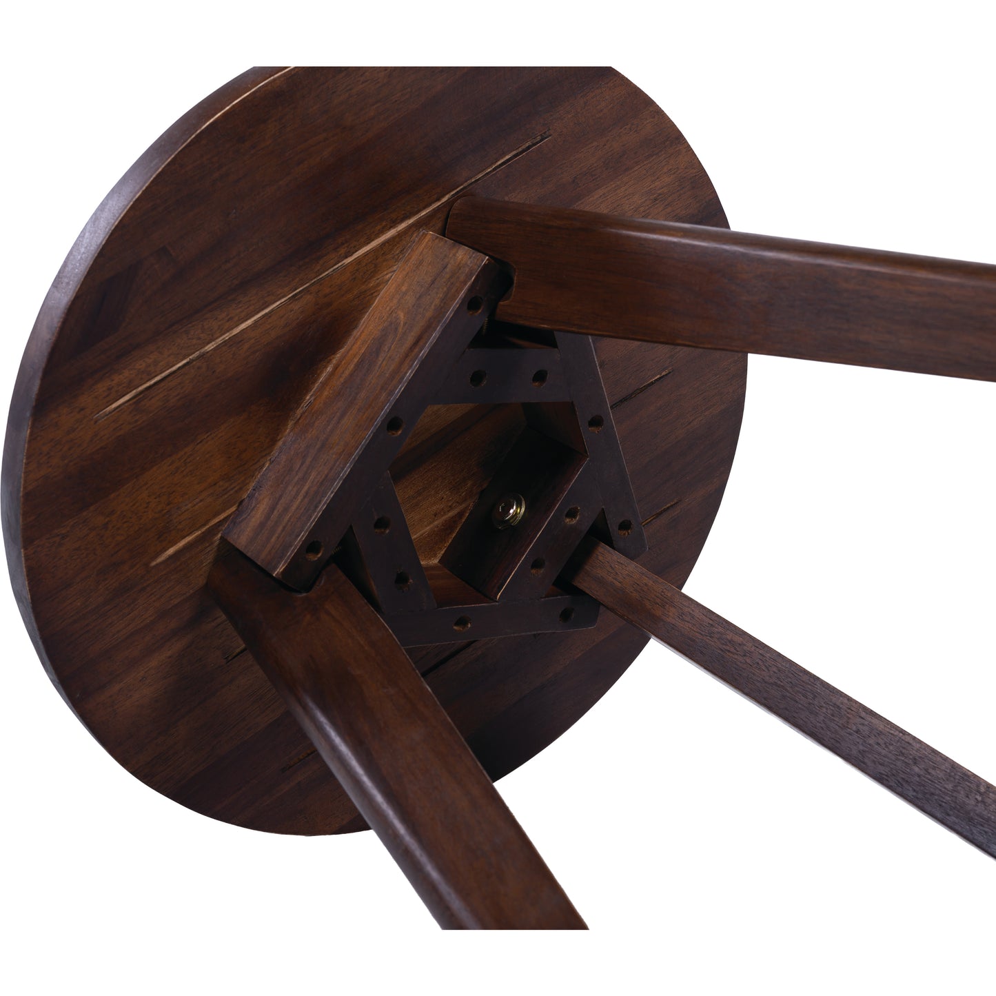 Dark Brown Solid Wood Side Table - Modern Outdoor Furniture