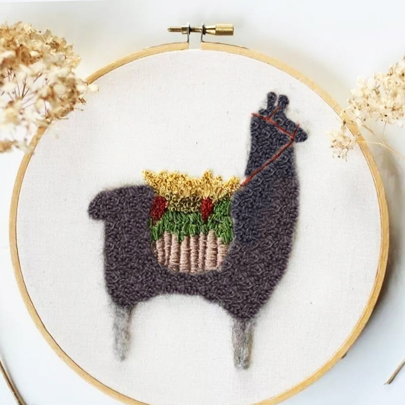 Cross-Stitch Embroidery Kit for Beginners - Crafting Materials Set