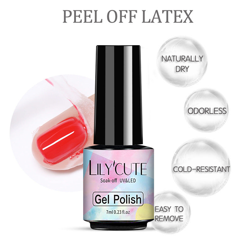 7ml Phototherapy Plastic Nail Art Base Gel with Sequin Frosted Finish