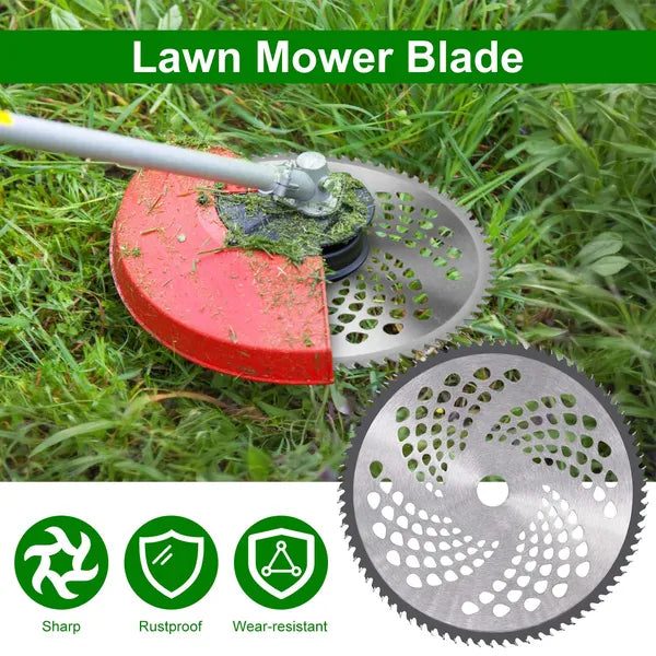 Power Tool Carbide Tip Brush Cutter Blades Set - Compatible with Trimmers & Weed Eaters