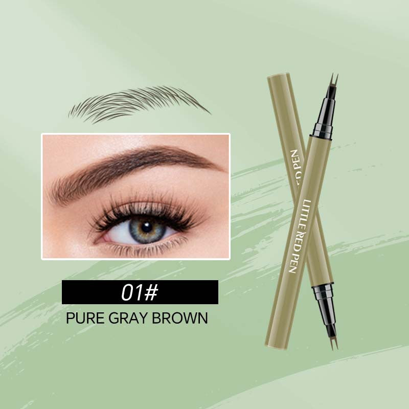 Waterproof Eyebrow Pencil & Fine Liquid Eyeliner Set - Not Smudge, 1-3 Colors