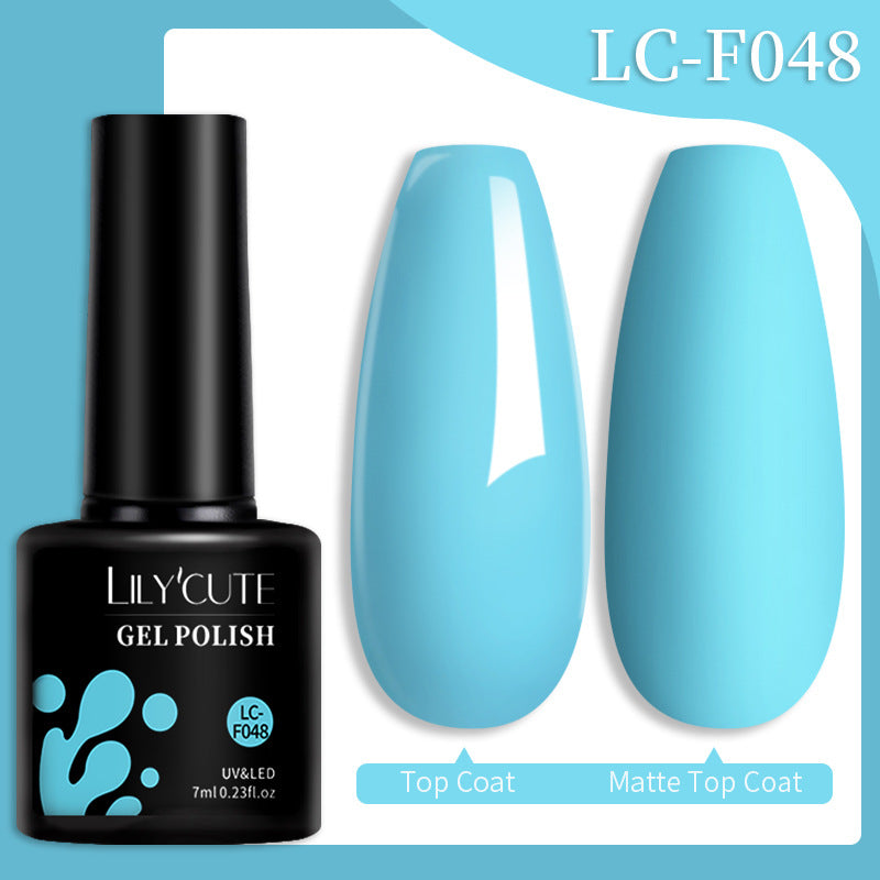 Colored Glitter Nail Glue Set for Nail Art - Waterproof & Non-Flushing