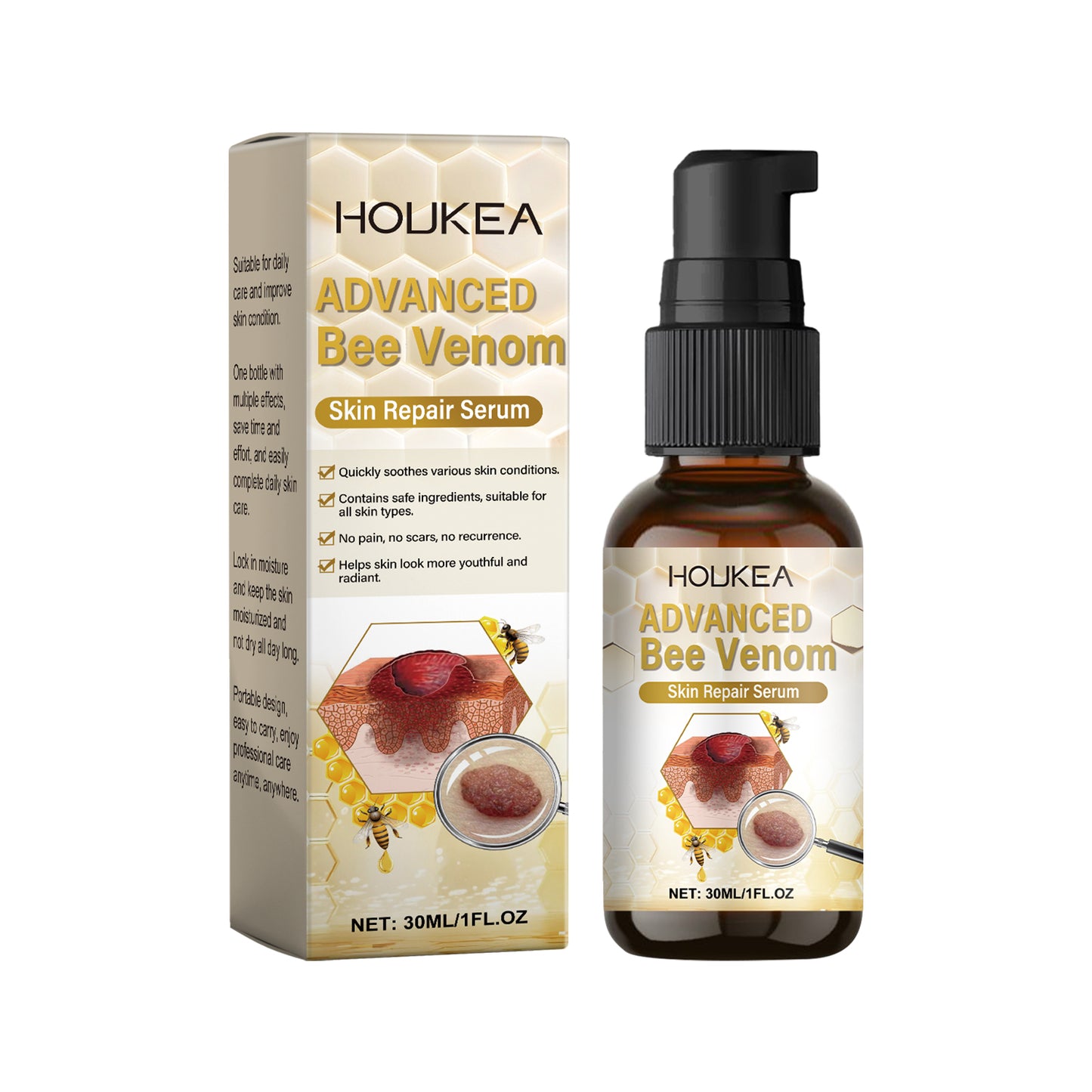 Bee Venom Skin Serum - Moisturizing & Restorative Facial Treatment 30ml
