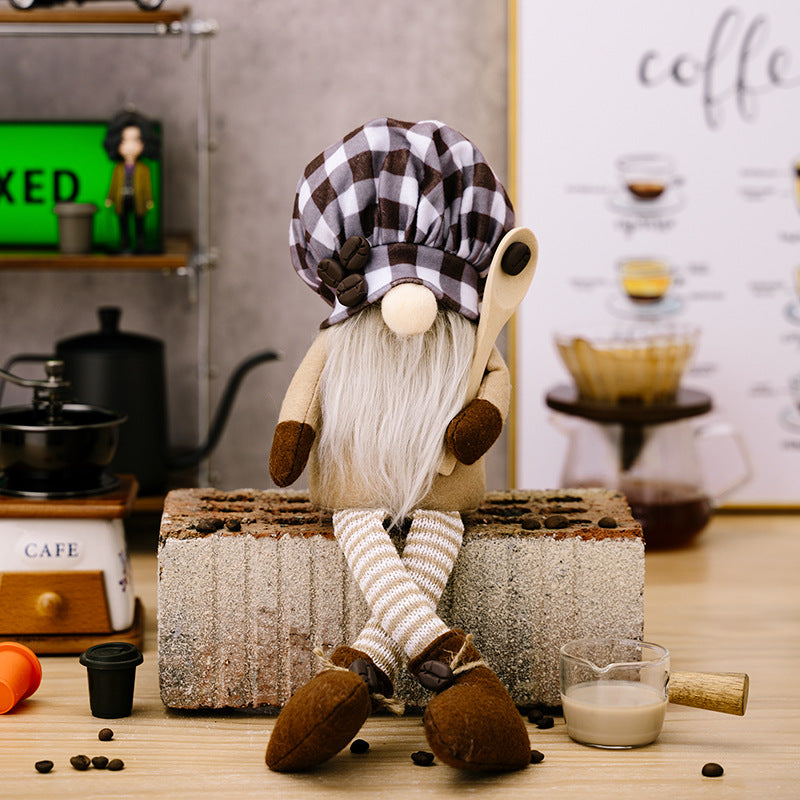 Hanging Rudolf Doll for Bathroom Storage - Modern Christmas Decor