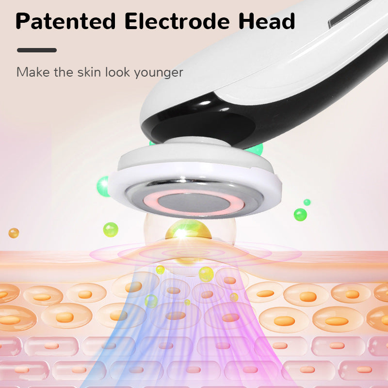 Multifunctional Portable LED Face Lifting Device with EMS & Color Light