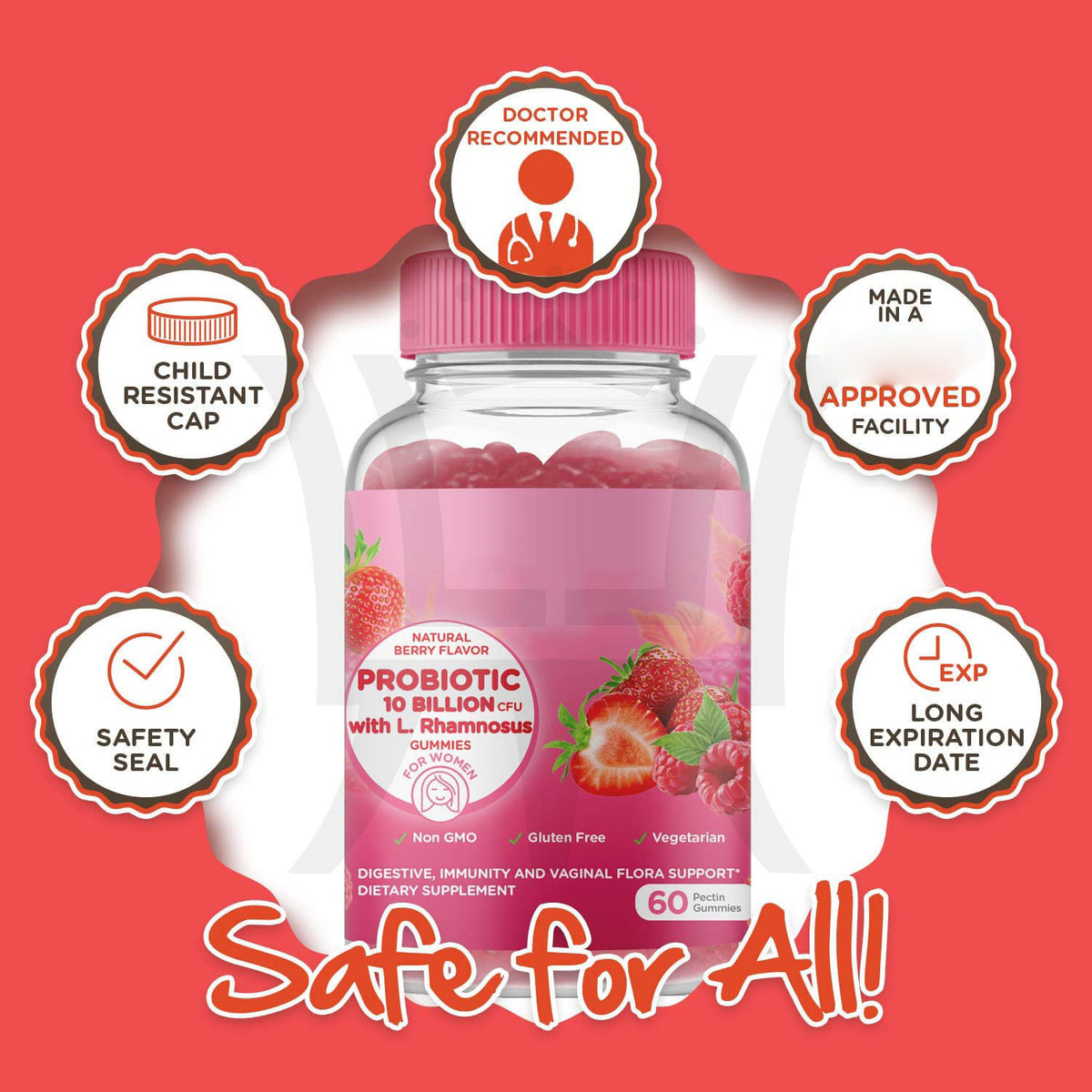 Probiotic Gummies - 60 Tablets