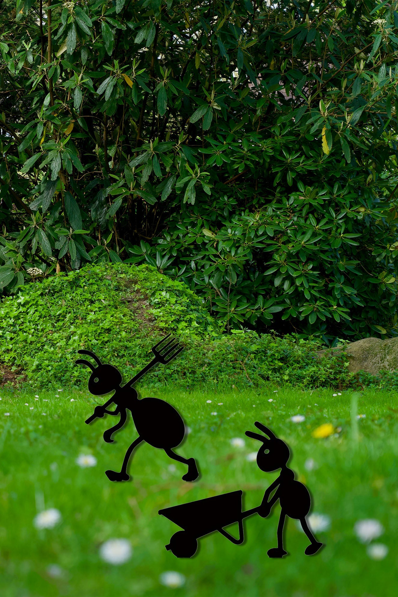 Iron Ant Garden Stake Outdoor Yard Art for Lawn Patio Backyard Decor