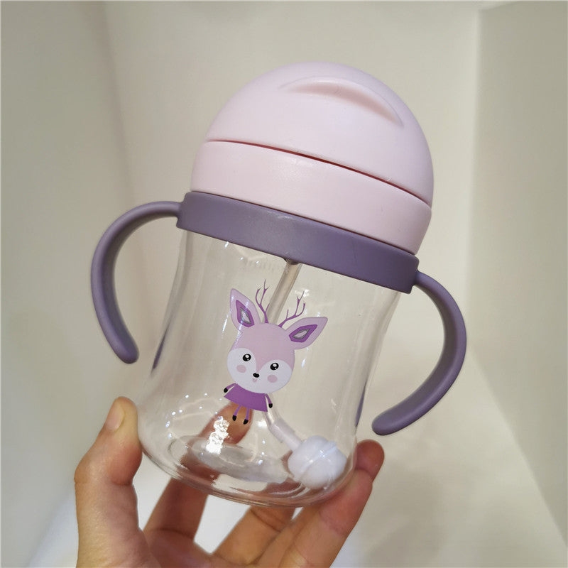 Cartoon Infant Graduated Water Cup - Colorful 300ml Kids Drinking Cup