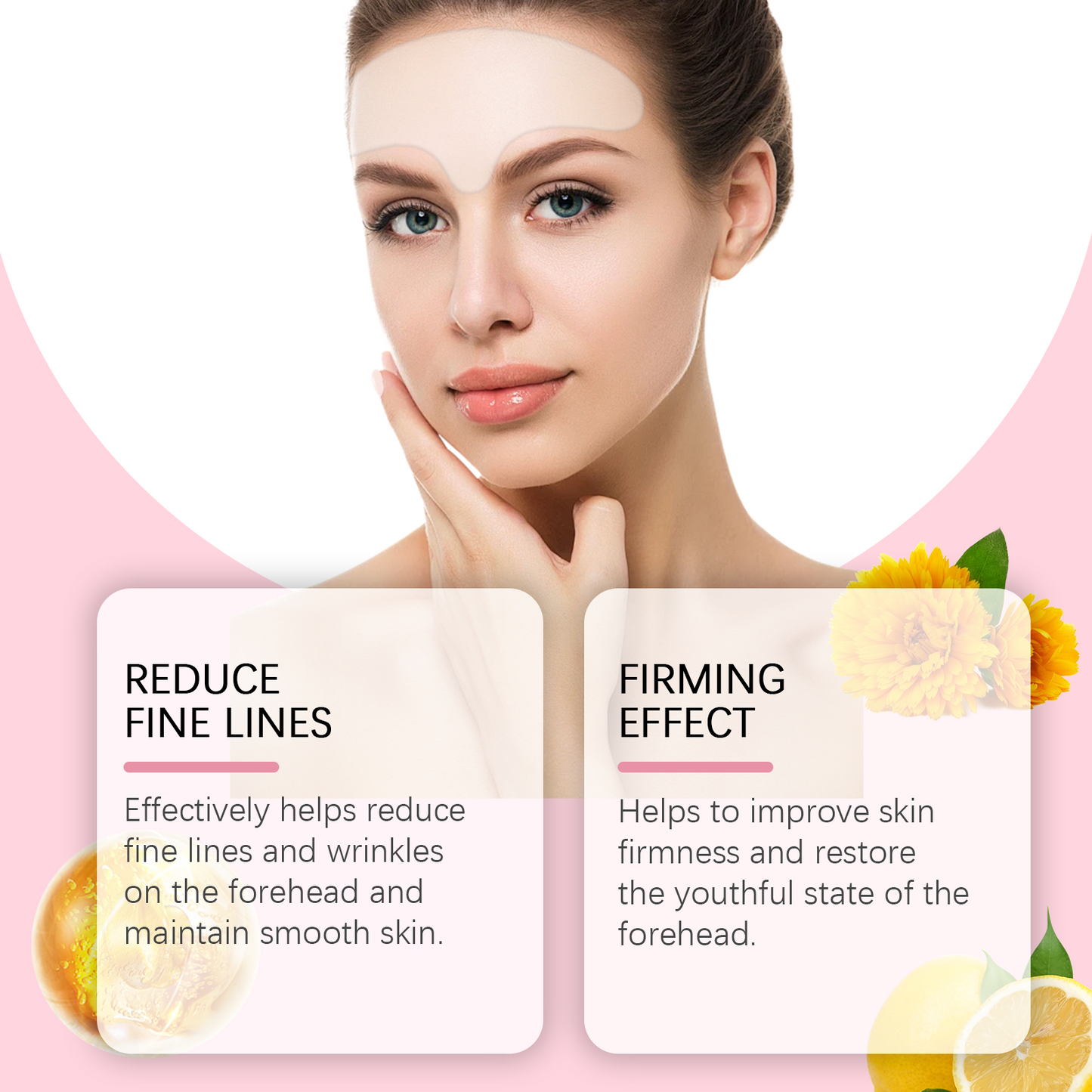 Forehead Wrinkle Smoothing Patches - Moisturizing Facial Care Strips