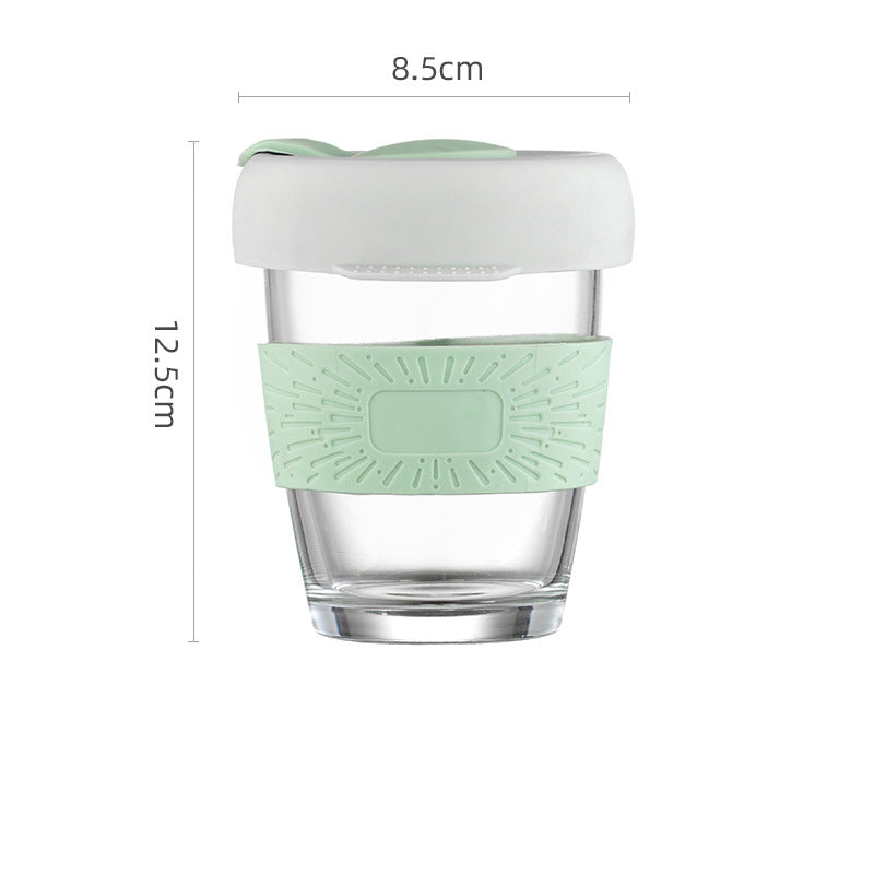 Silicone Water Cup with Lid - Girl Student Drinking Bottle, Multiple Colors