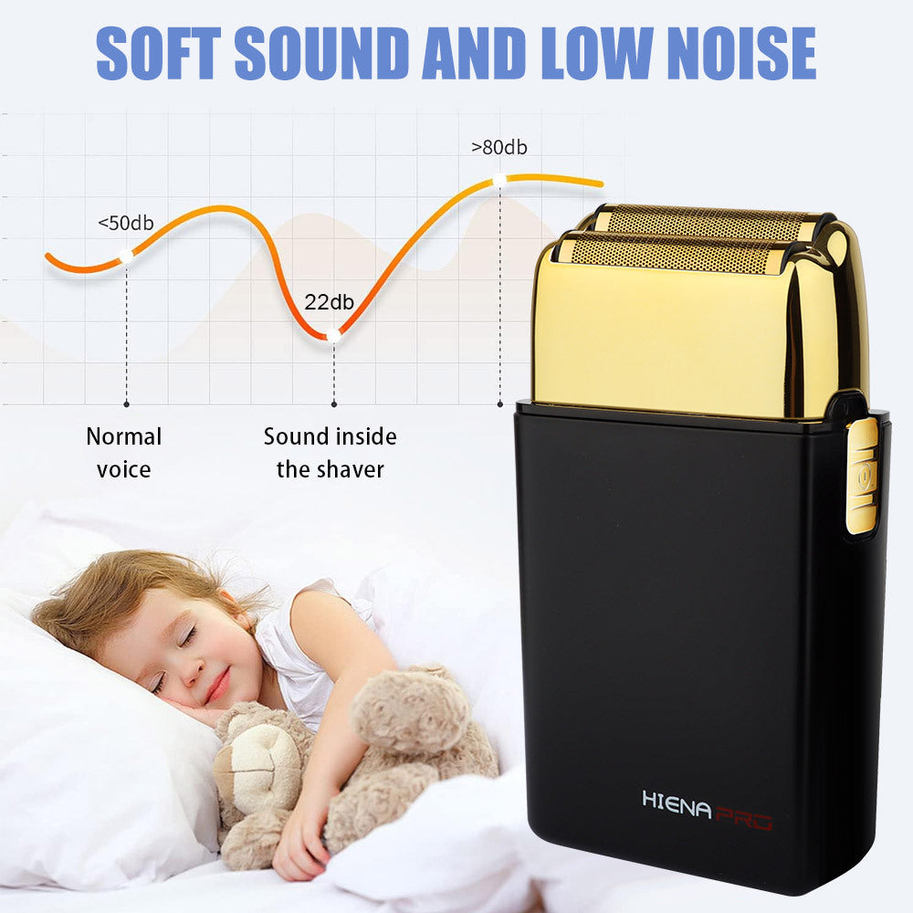 Rechargeable Double-Head Electric Shaver for Men & Women - Quiet, Fully Washable