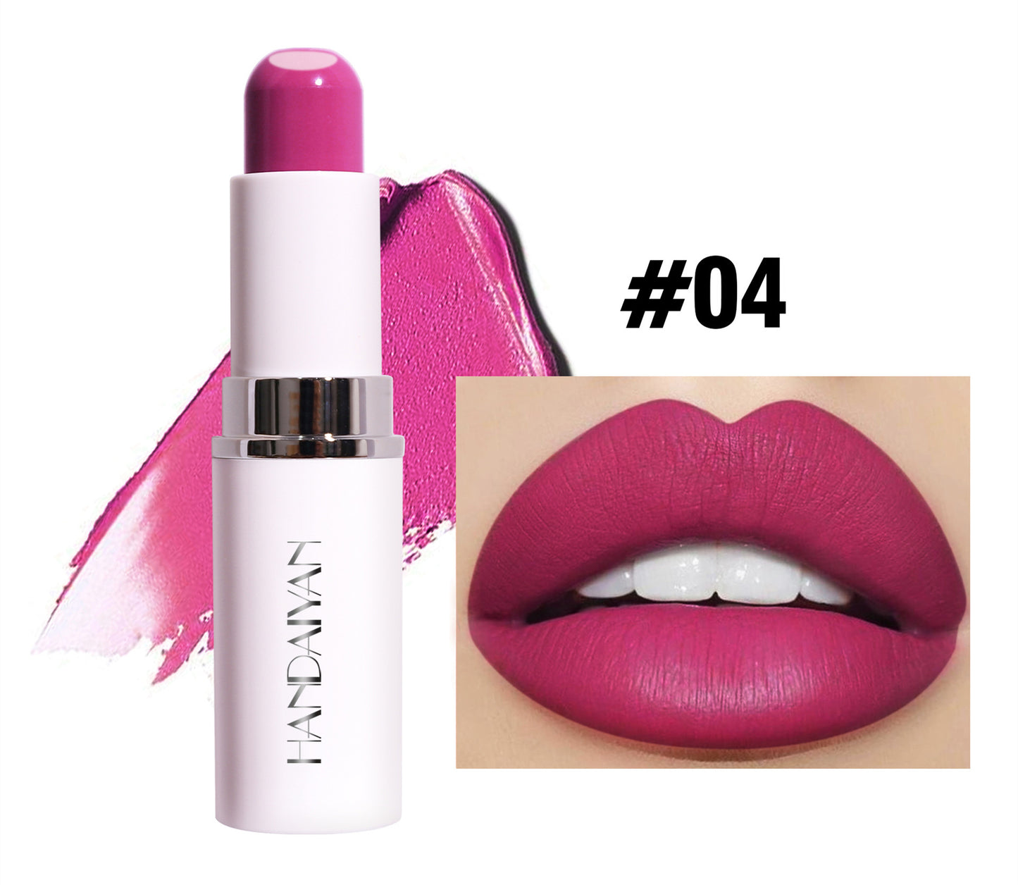 Two-in-One Matte Lipstick for Moisturizing & Long-Lasting Color - Female Makeup