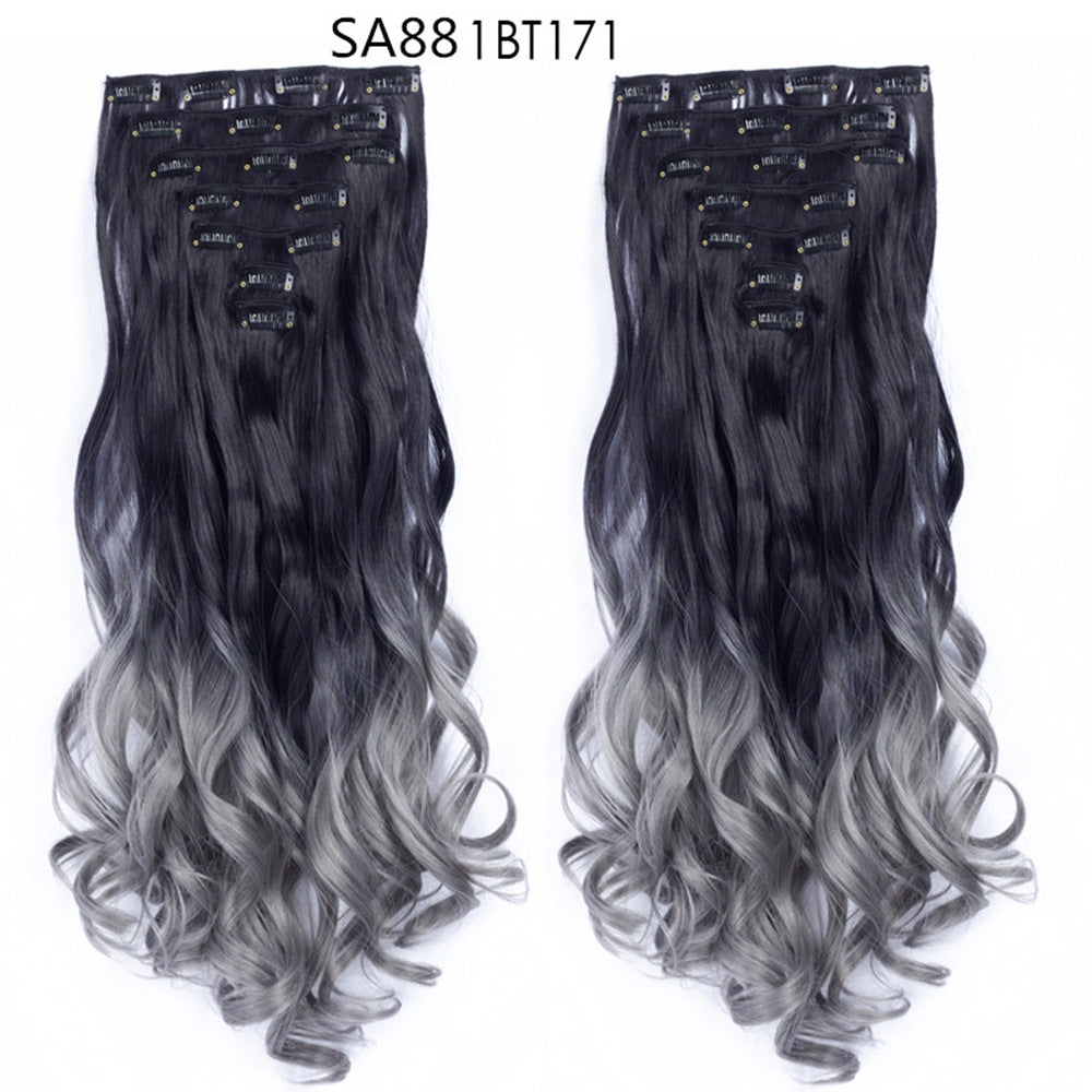 Long Curly Hair Piece High Temperature Synthetic Wig