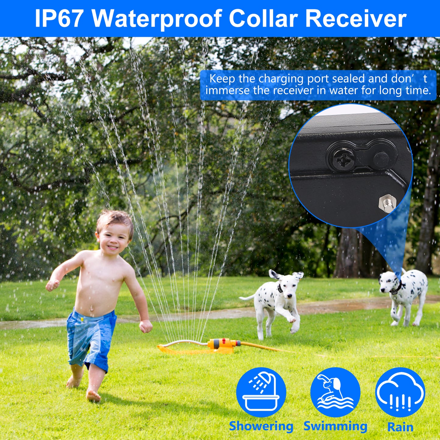 Wireless Dog Fence System with Shock Collar for Small to Large Dogs