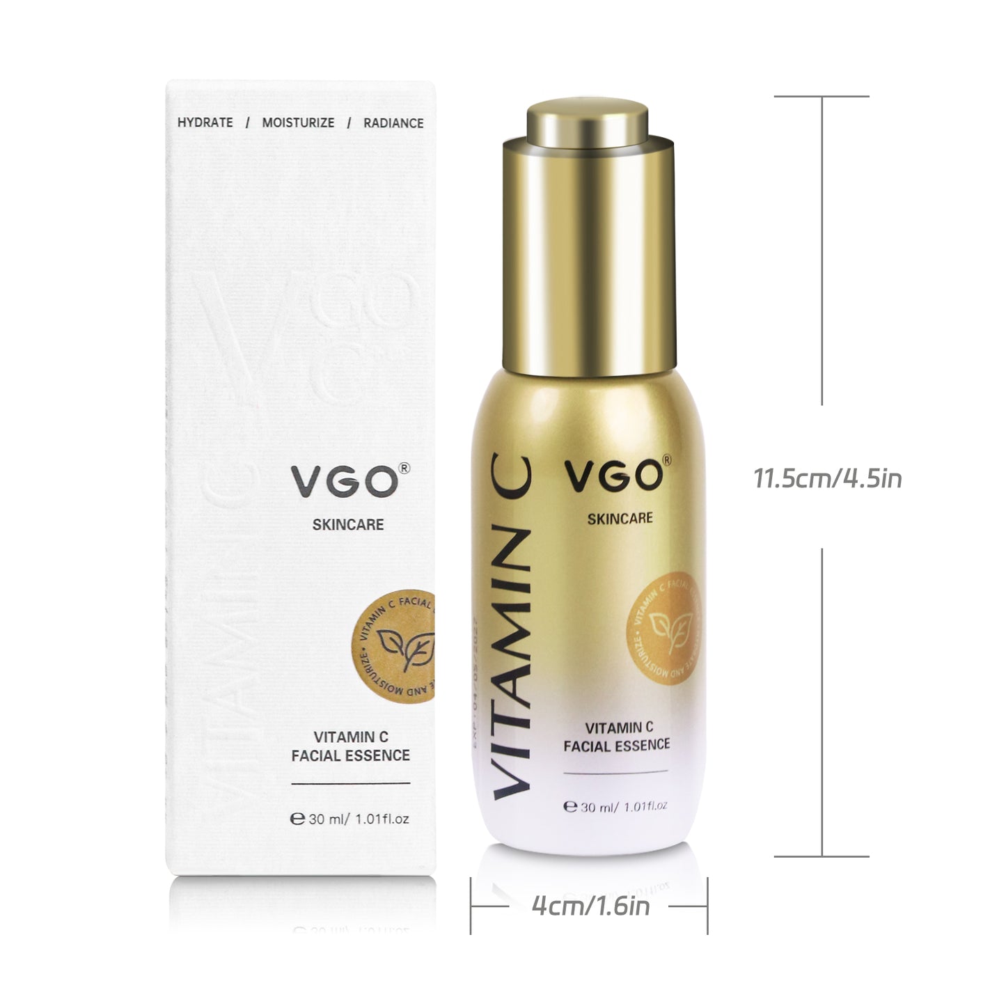 Collagen Facial Serum with Vitamin C - 30ml Hydrating & Brightening