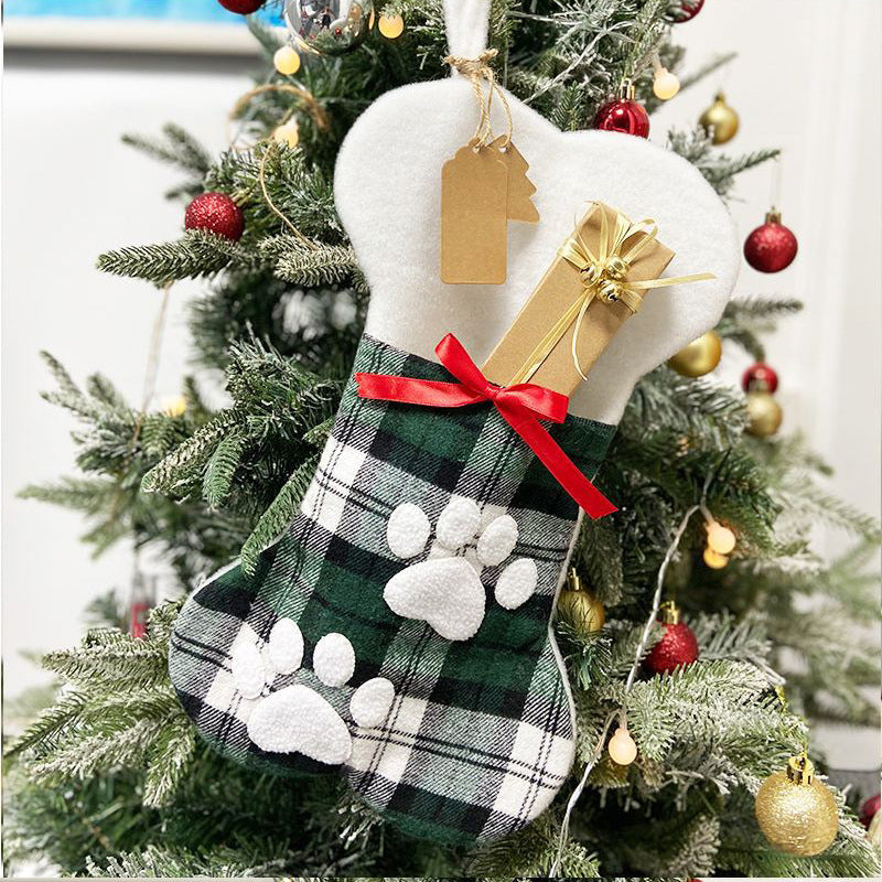 Christmas Pet Socks Hanging Decoration Gift Bag - Cross-border Holiday Decor