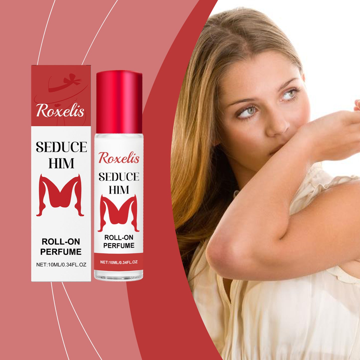 Pheromone Roll-On Perfume for Women - Fruity Floral Attraction Oil 10ml
