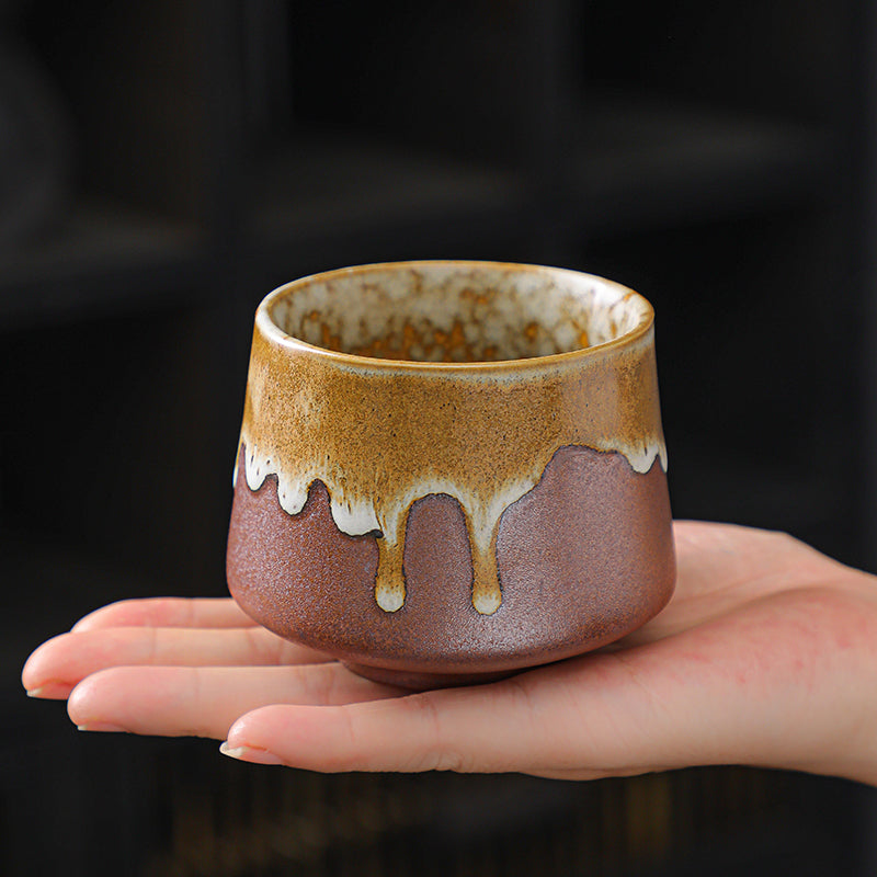 Large Capacity Retro Ceramic Tea Cup - Kiln-Fired Porcelain Drinkware