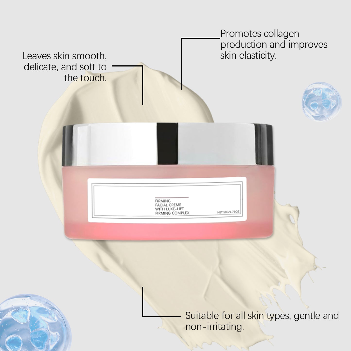 Hydrating Face and Neck Moisturizing Cream - Daily Smoothing Care