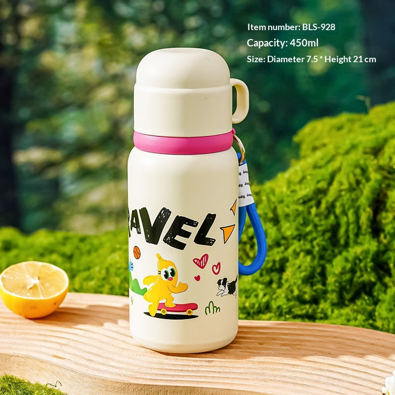 Insulated Children’s Stainless Steel Cup with Carrying Strap - 450ml