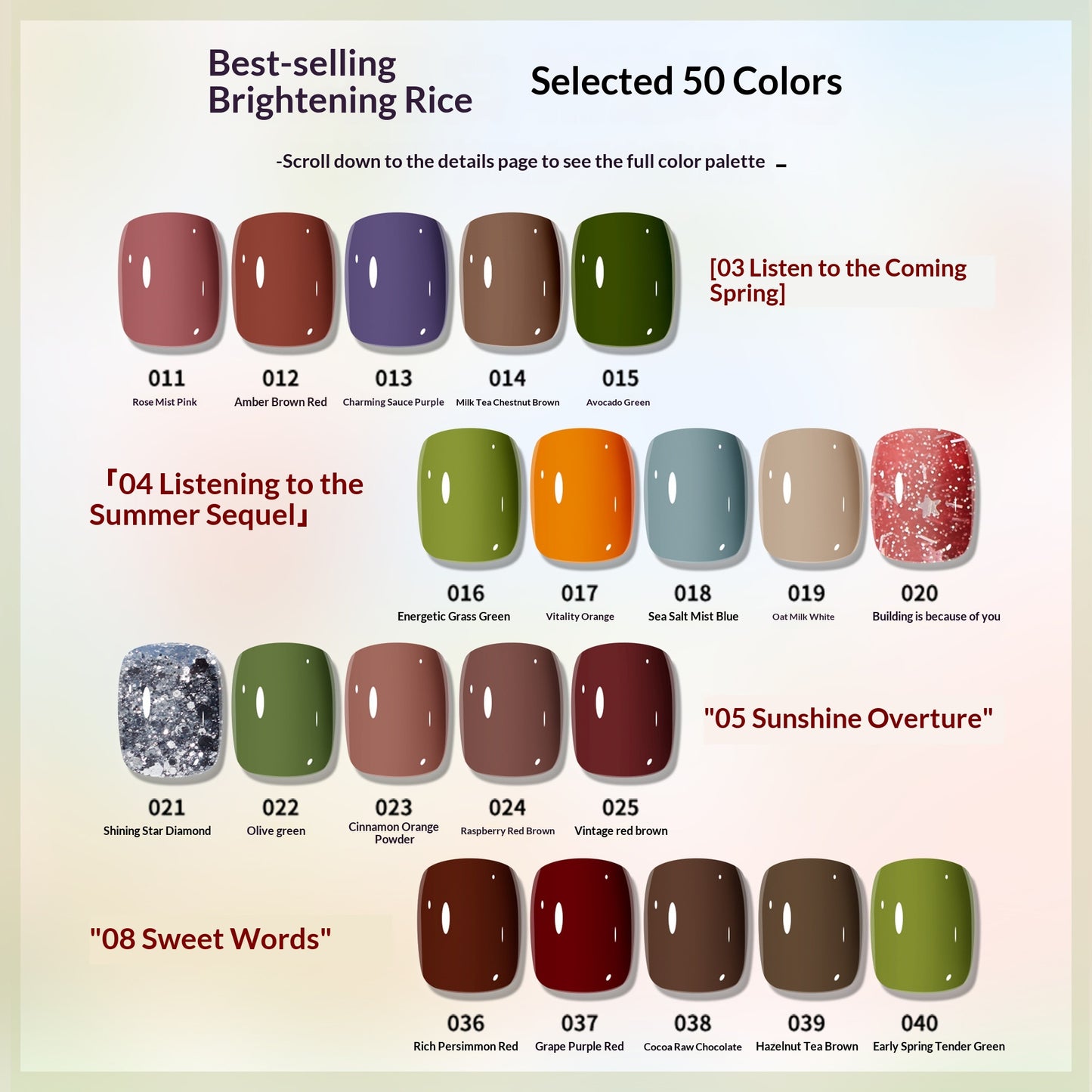 Water-Based Nail Polish Set No Baking Required - Multiple Styles
