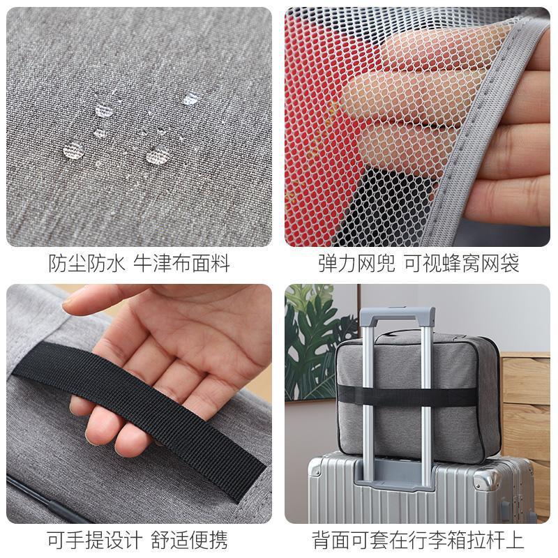 Multi-Functional Travel Storage Bag with Combination Lock and Waterproof Design