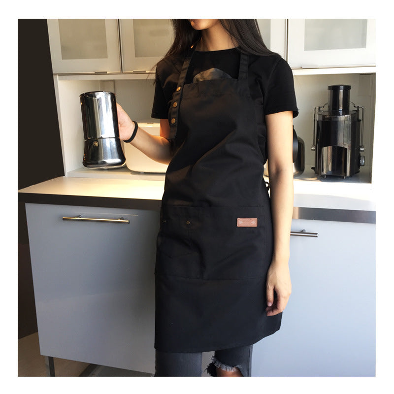 Pure Color Sleeveless Kitchen Apron - Modern & Antifouling Cotton Polyester