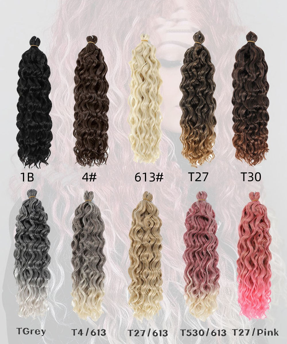 Hawaii Ocean Wave Crochet Hair - 24in