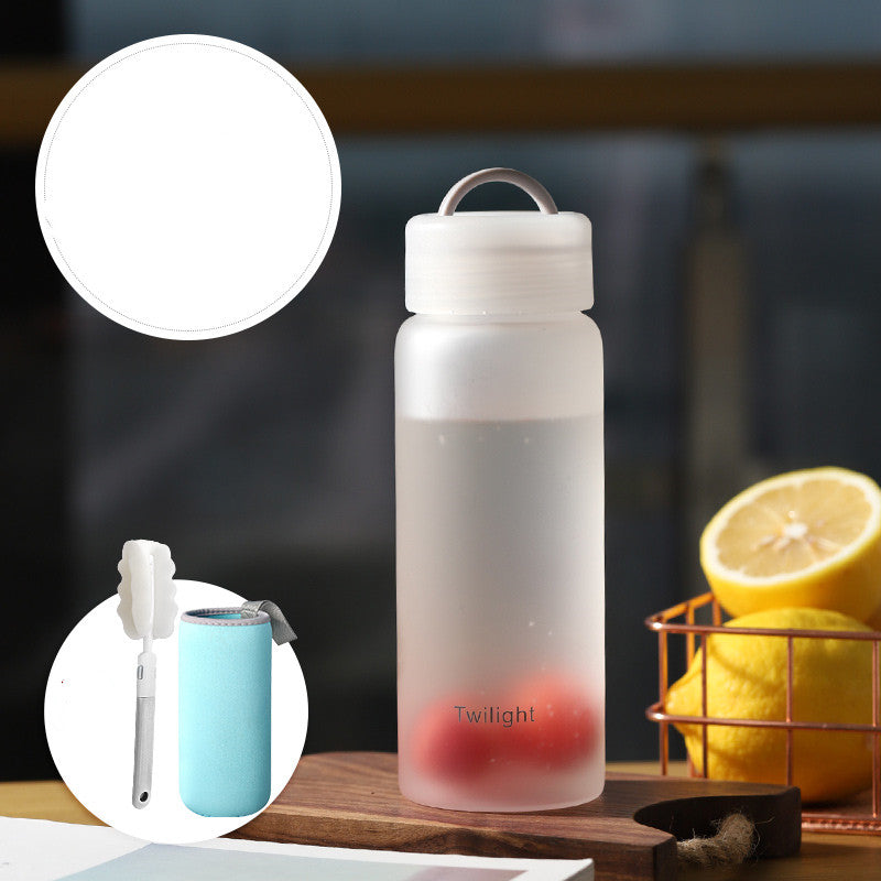 Portable Heat-Resistant Glass Mug for Student and Home Use