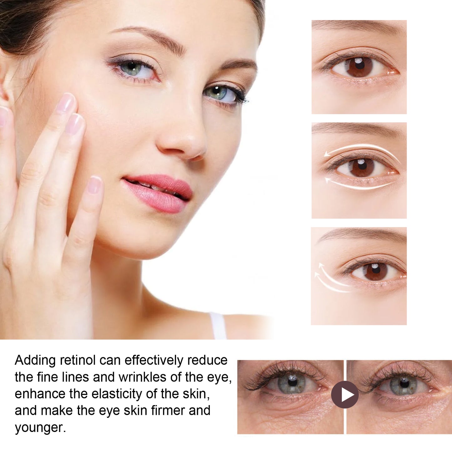 Retinol Repair Eye Cream for Fine Lines, Wrinkles & Dark Circles