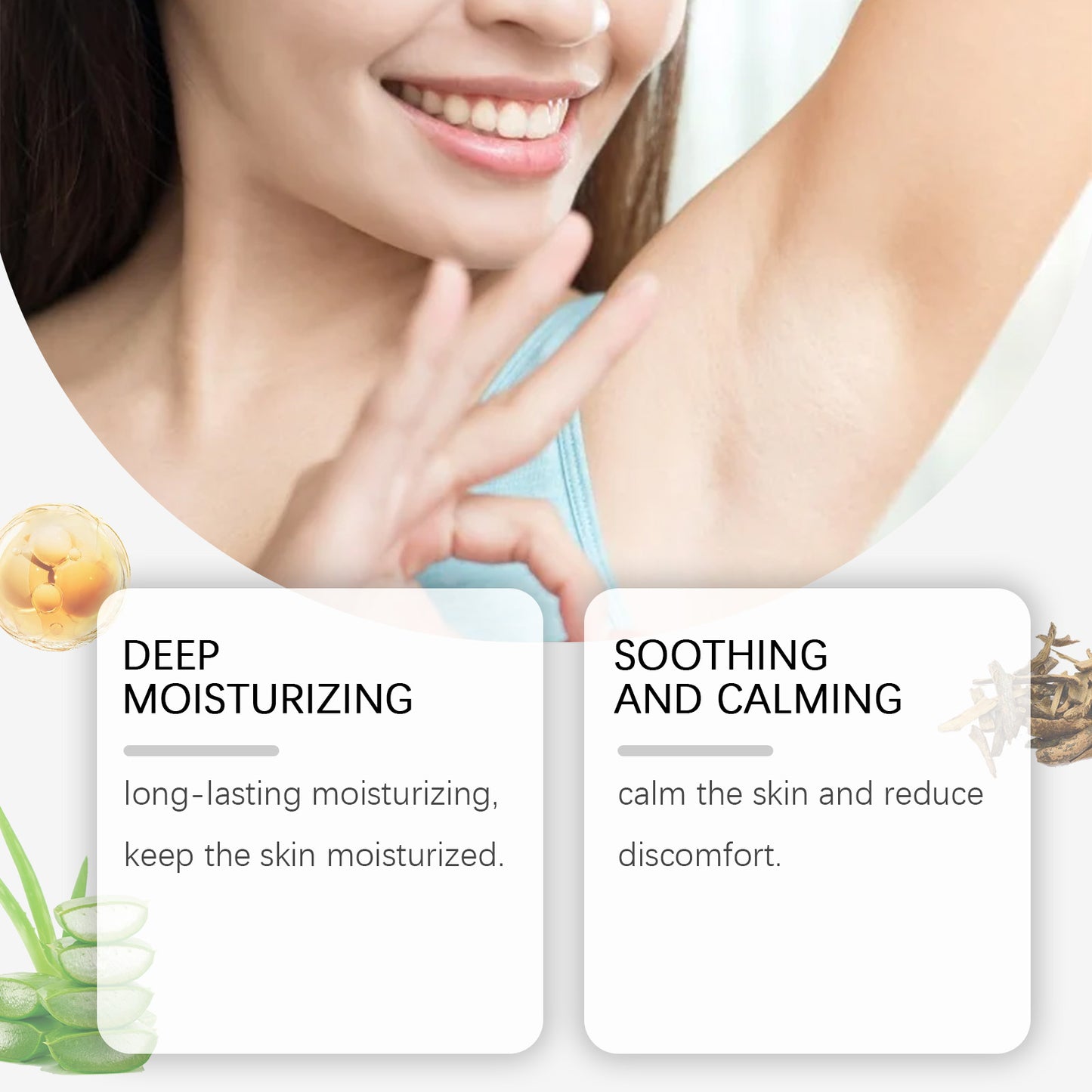 Hair Removal Soothing Essence - Moisturizing Aloe & Rosehip Skin Repair 10ml