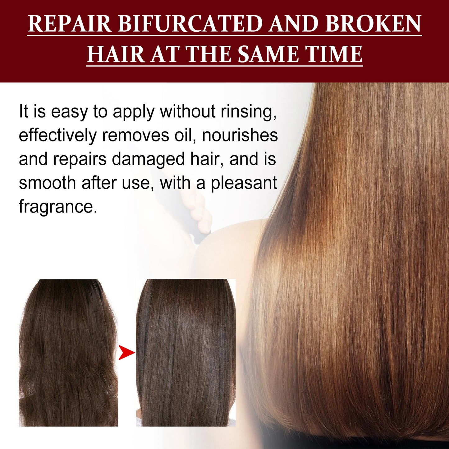 Leave-In Hair Repair Serum - Moisturizing Conditioning Treatment