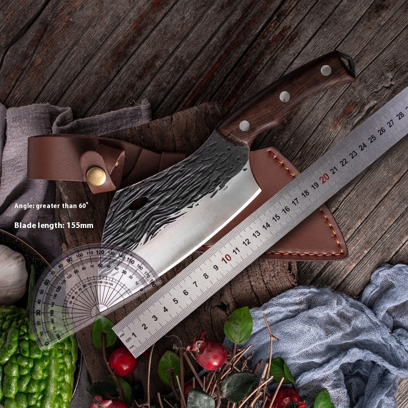 Outdoor Bone Chopping Hook Knife with Sheath - Portable Kitchen Tool