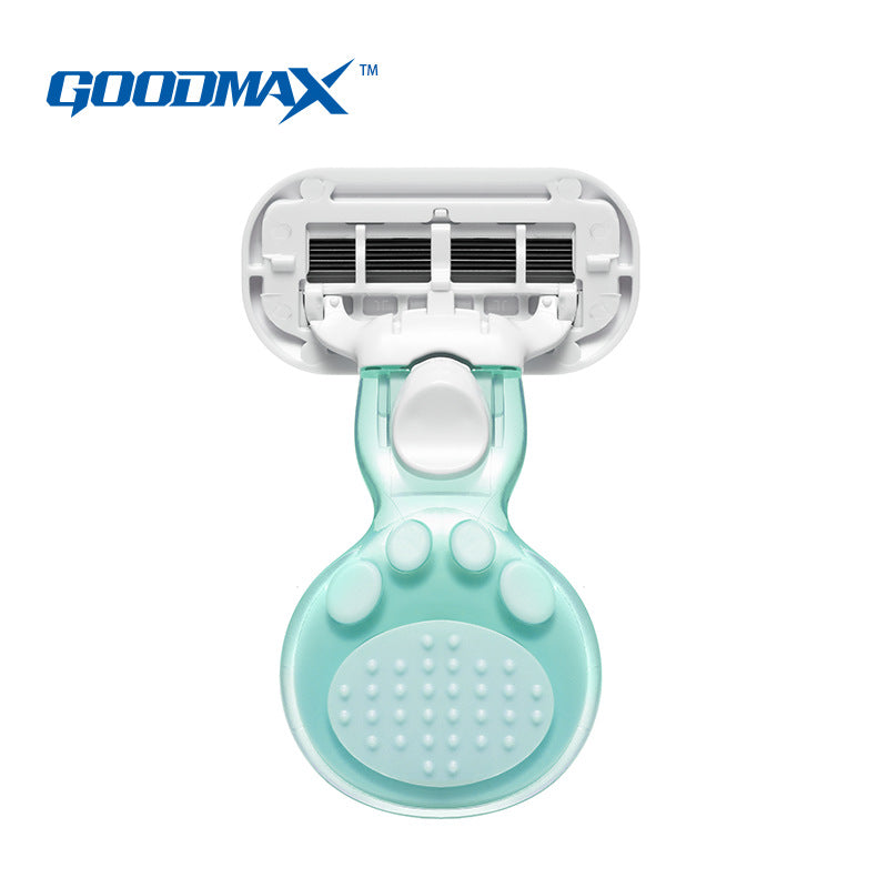 Women's Small Shell Cat's Paw Hair Trimmer - Manual Razor for Full Body Grooming