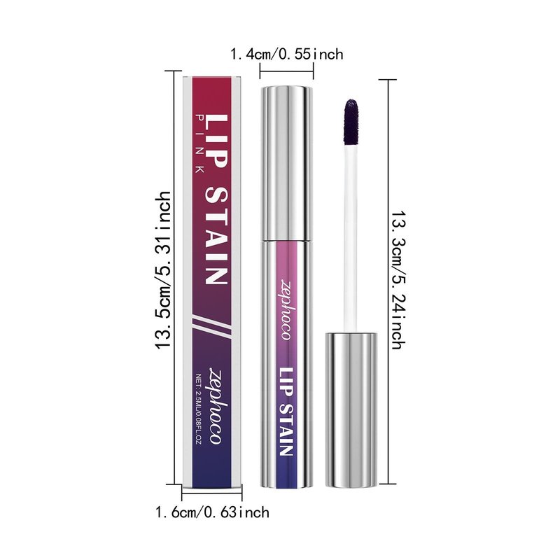 Matte Peel-Off Lip Stain - Pink, 2.5 ml